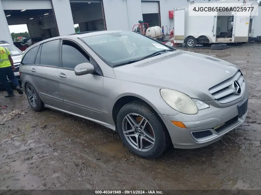 2006 Mercedes-Benz R 350 4Matic VIN: 4JGCB65E06A025977 Lot: 40341949