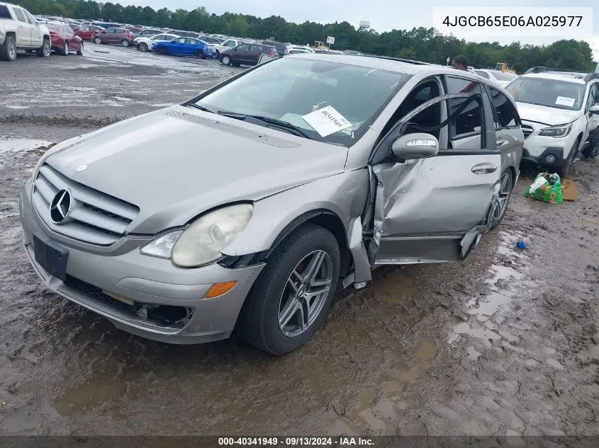 2006 Mercedes-Benz R 350 4Matic VIN: 4JGCB65E06A025977 Lot: 40341949