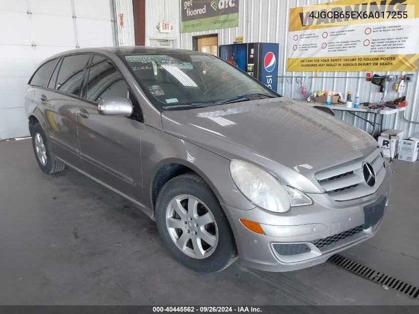 2006 Mercedes-Benz R-Class 3.5L VIN: 4JGCB65EX6A017255 Lot: 40445562