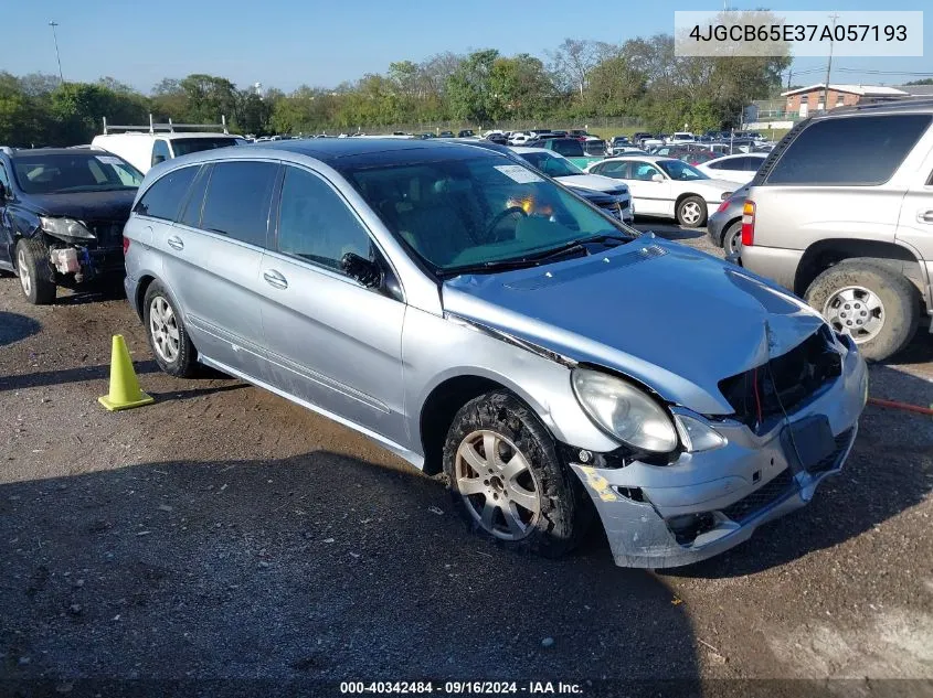 2007 Mercedes-Benz R 350 4Matic VIN: 4JGCB65E37A057193 Lot: 40342484