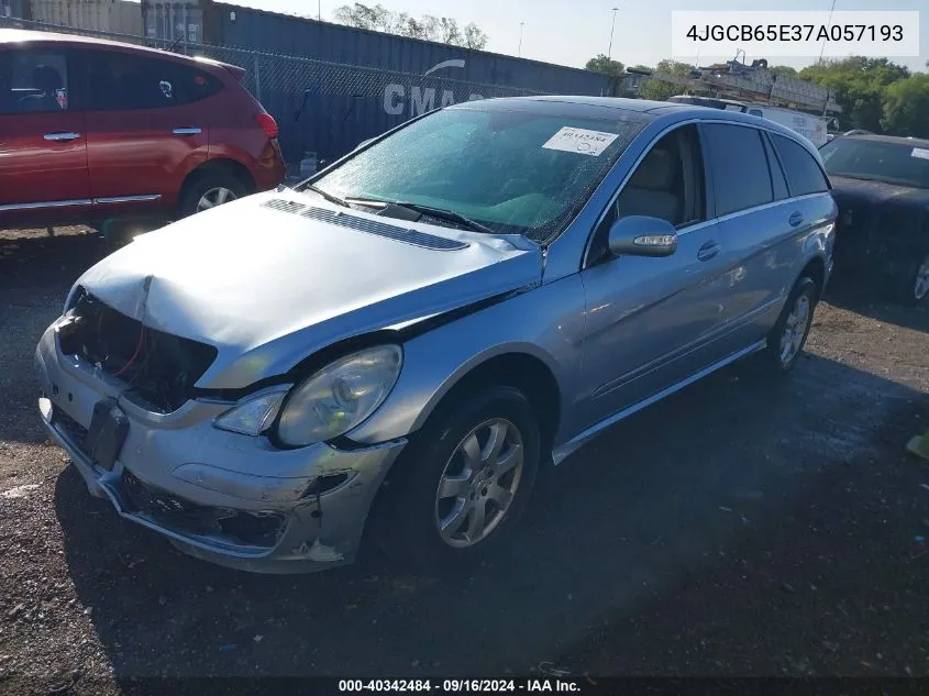 2007 Mercedes-Benz R 350 4Matic VIN: 4JGCB65E37A057193 Lot: 40342484