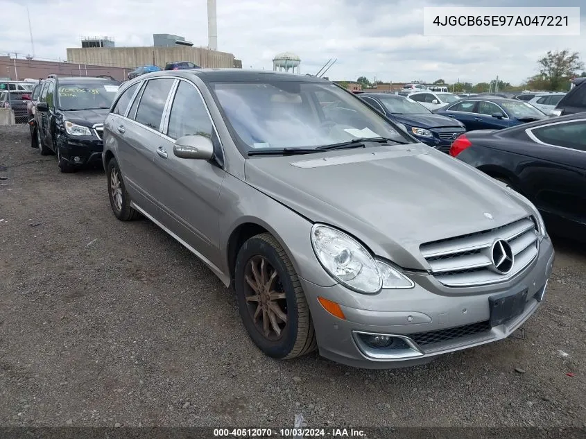 2007 Mercedes-Benz R 350 4Matic VIN: 4JGCB65E97A047221 Lot: 40512070