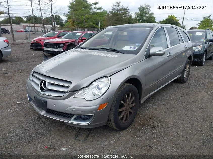 2007 Mercedes-Benz R 350 4Matic VIN: 4JGCB65E97A047221 Lot: 40512070