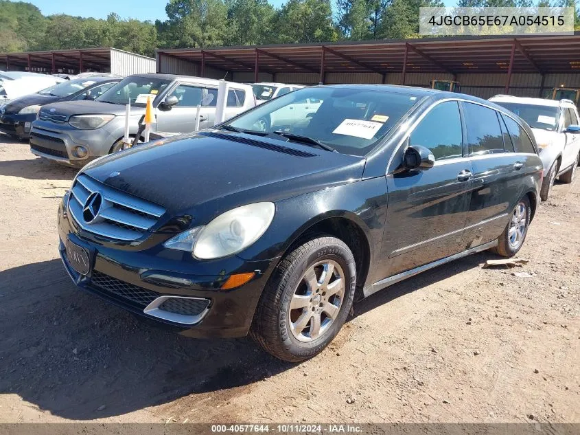 2007 Mercedes-Benz R 350 4Matic VIN: 4JGCB65E67A054515 Lot: 40577644