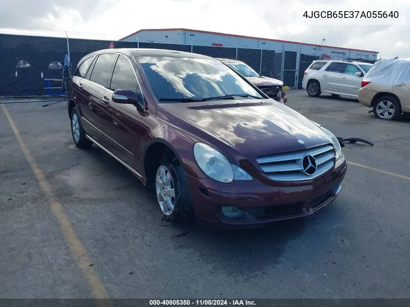 2007 Mercedes-Benz R 350 4Matic VIN: 4JGCB65E37A055640 Lot: 40805350