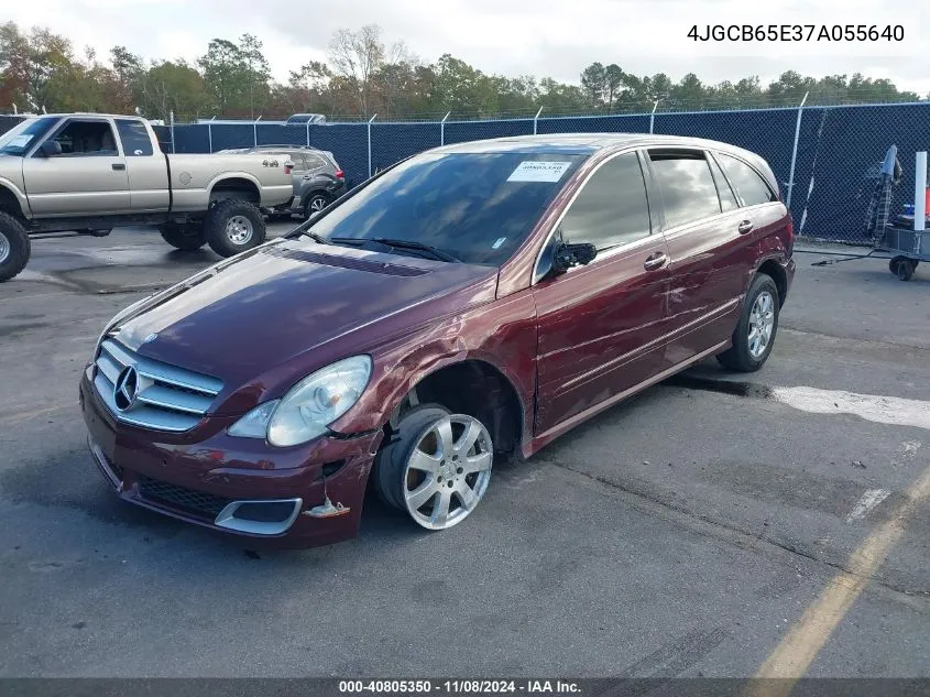 2007 Mercedes-Benz R 350 4Matic VIN: 4JGCB65E37A055640 Lot: 40805350