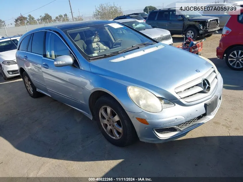 2007 Mercedes-Benz R 350 VIN: 4JGCB65E07A055739 Lot: 40822265