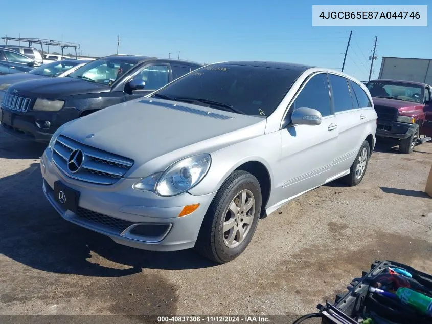 2007 Mercedes-Benz R 350 4Matic VIN: 4JGCB65E87A044746 Lot: 40837306