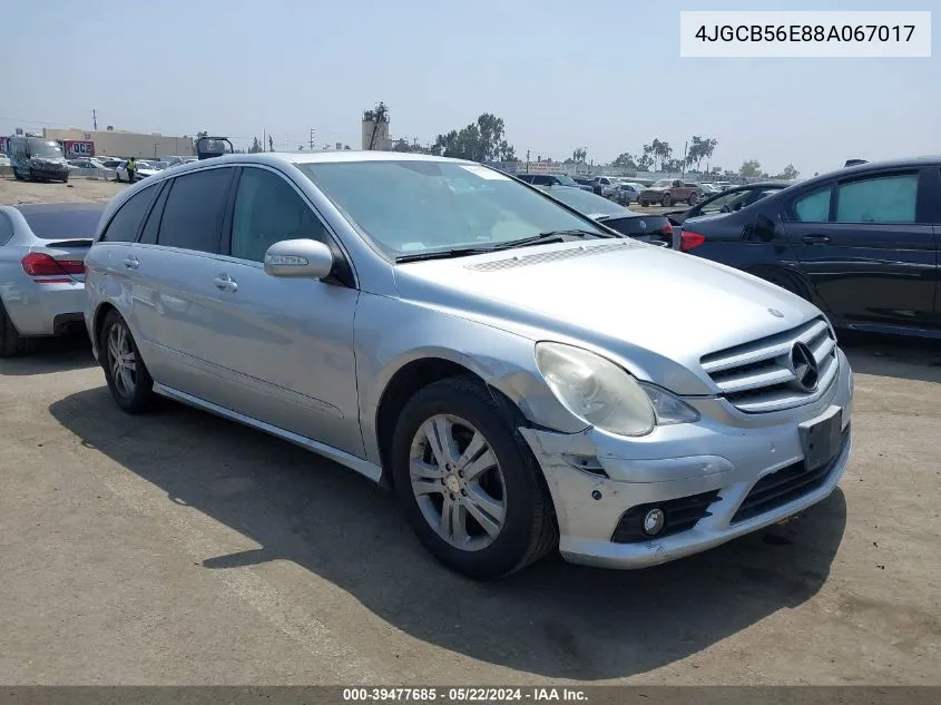 2008 Mercedes-Benz R 350 VIN: 4JGCB56E88A067017 Lot: 39477685