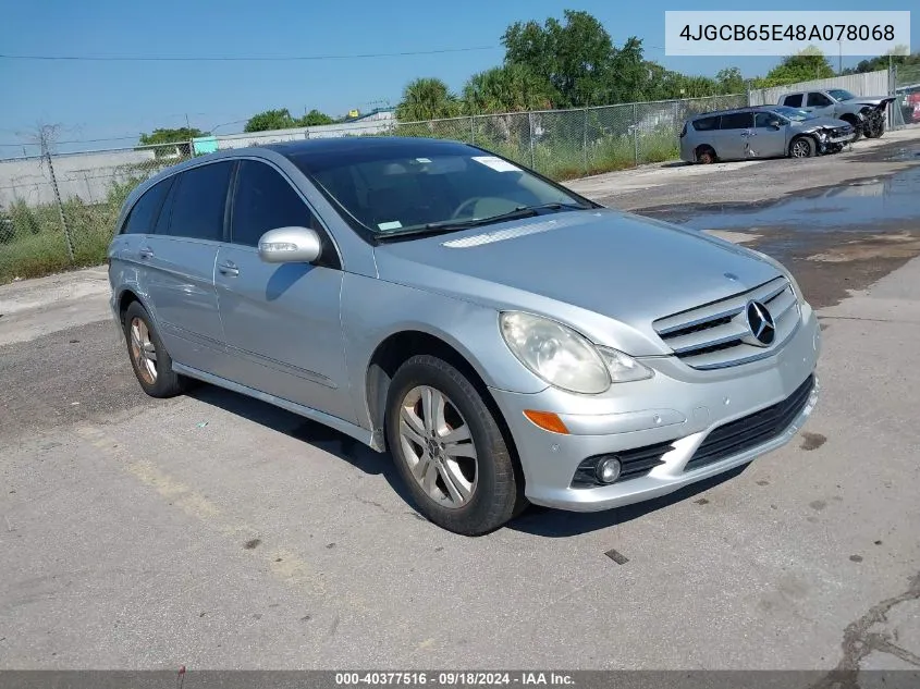 2008 Mercedes-Benz R 350 4Matic VIN: 4JGCB65E48A078068 Lot: 40377516