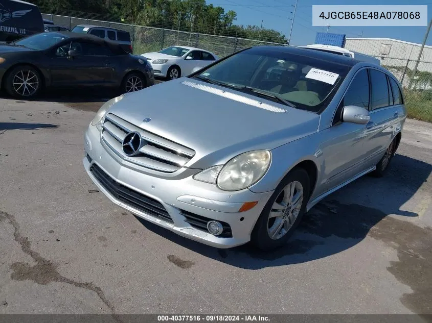 2008 Mercedes-Benz R 350 4Matic VIN: 4JGCB65E48A078068 Lot: 40377516