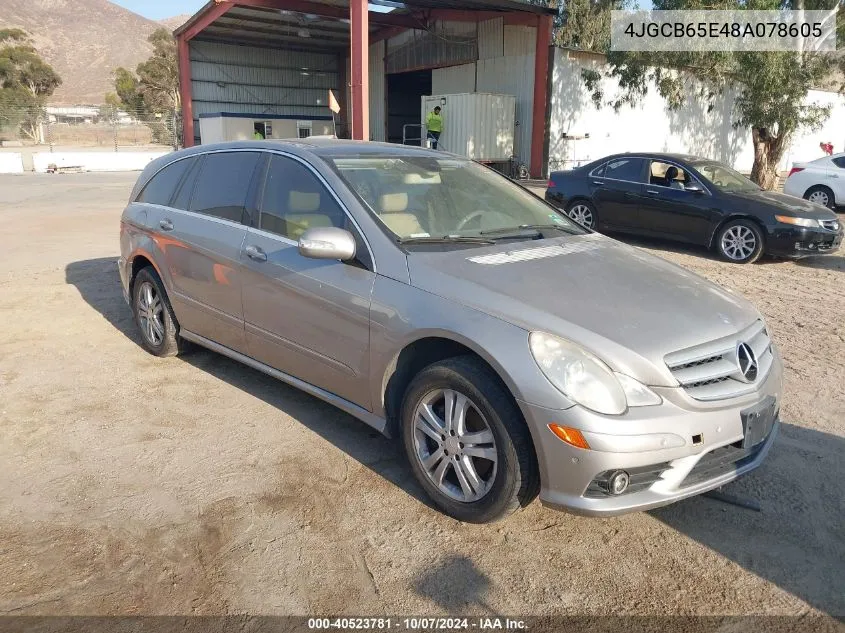 2008 Mercedes-Benz R 350 4Matic VIN: 4JGCB65E48A078605 Lot: 40523781