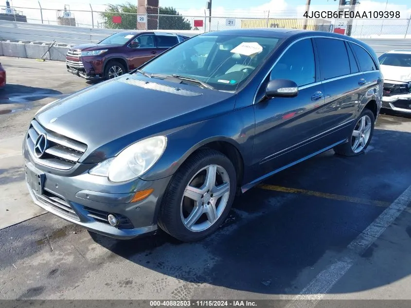 4JGCB6FE0AA109398 2010 Mercedes-Benz R 350 4Matic