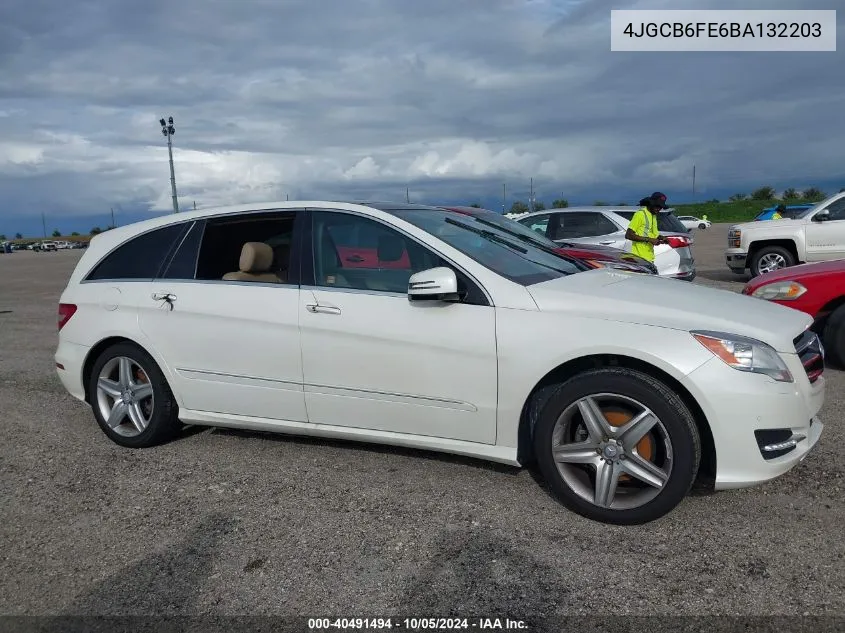 2011 Mercedes-Benz R 350 4Matic VIN: 4JGCB6FE6BA132203 Lot: 40491494