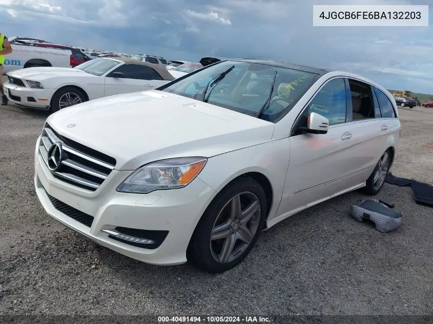 2011 Mercedes-Benz R 350 4Matic VIN: 4JGCB6FE6BA132203 Lot: 40491494