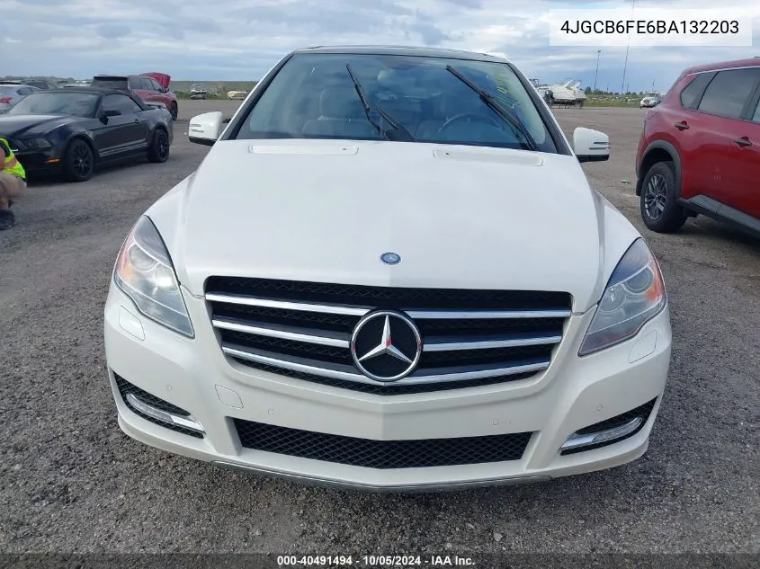 2011 Mercedes-Benz R 350 4Matic VIN: 4JGCB6FE6BA132203 Lot: 40491494