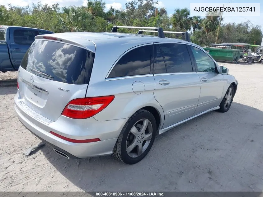 2011 Mercedes-Benz R 350 4Matic VIN: 4JGCB6FEXBA125741 Lot: 40818906