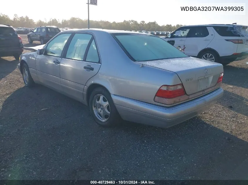 1998 Mercedes-Benz S 320 VIN: WDBGA32G7WA399305 Lot: 40729463