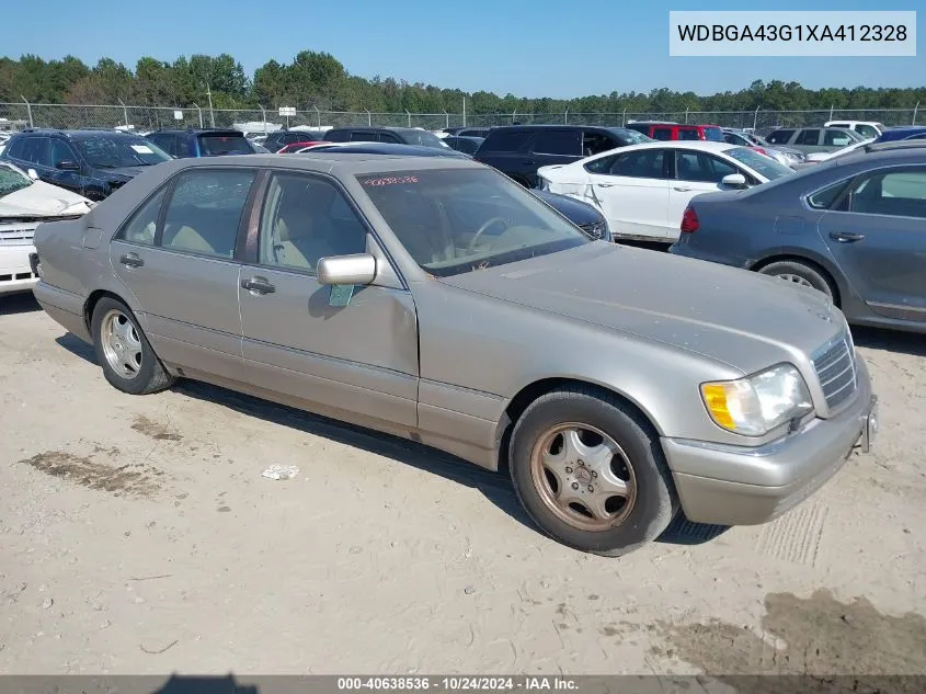 1999 Mercedes-Benz S 420 VIN: WDBGA43G1XA412328 Lot: 40638536