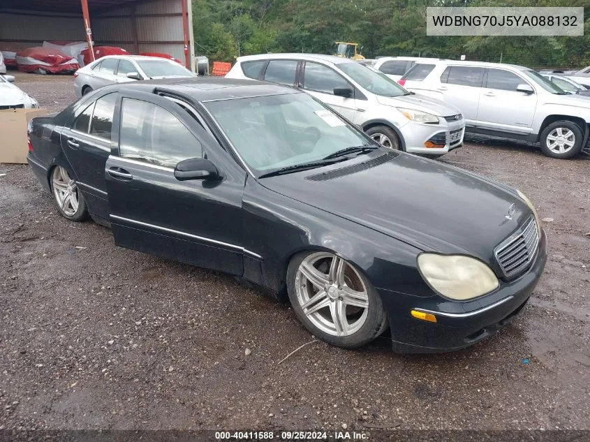 2000 Mercedes-Benz S 430 VIN: WDBNG70J5YA088132 Lot: 40411588