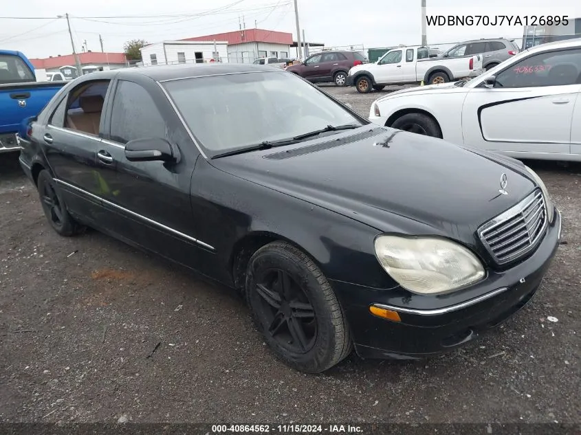 WDBNG70J7YA126895 2000 Mercedes-Benz S 430