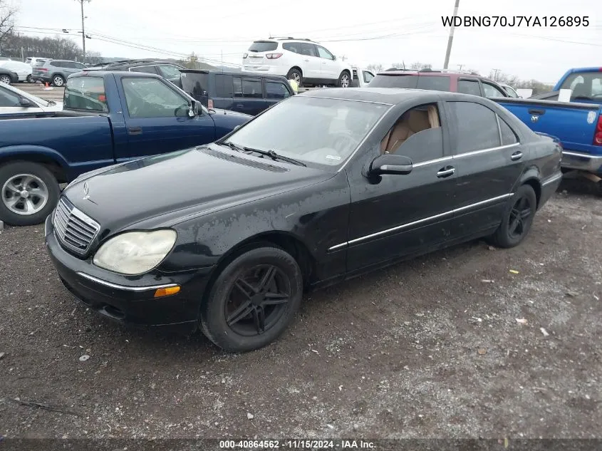 WDBNG70J7YA126895 2000 Mercedes-Benz S 430