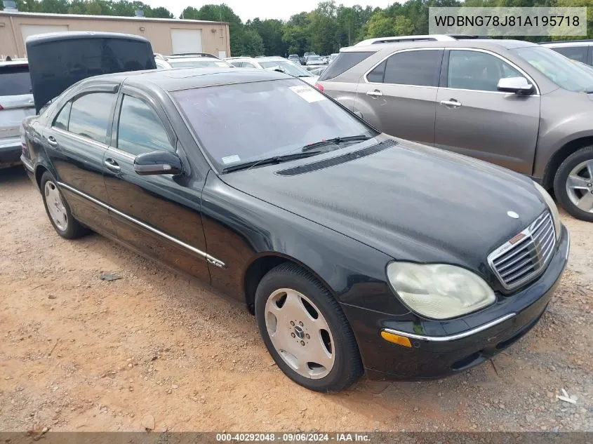 WDBNG78J81A195718 2001 Mercedes-Benz S-Class Base (A5)