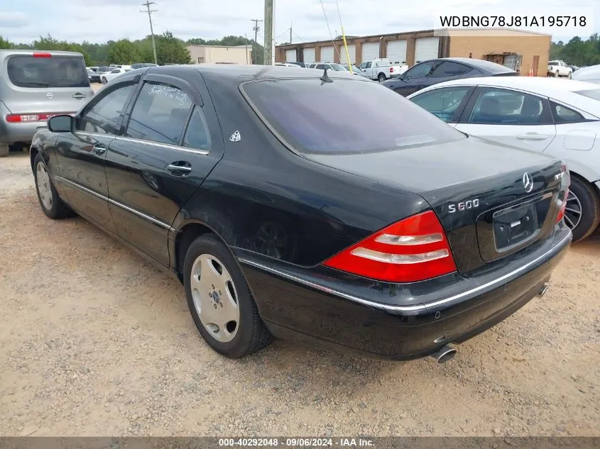 WDBNG78J81A195718 2001 Mercedes-Benz S-Class Base (A5)