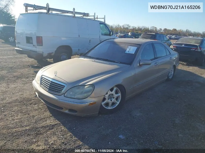 2001 Mercedes-Benz S 430 VIN: WDBNG70J21A165206 Lot: 40760792