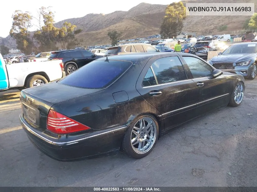 2001 Mercedes-Benz S 430 VIN: WDBNG70J91A166983 Lot: 40822583