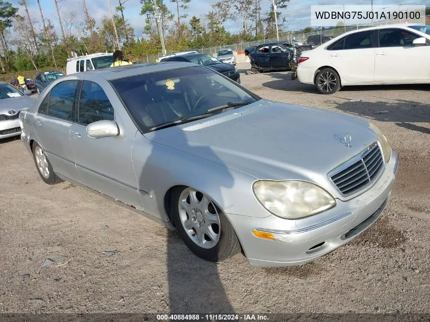 WDBNG75J01A190100 2001 Mercedes-Benz S 500