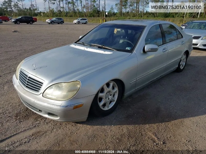 WDBNG75J01A190100 2001 Mercedes-Benz S 500