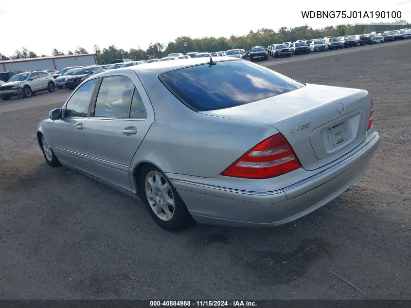 WDBNG75J01A190100 2001 Mercedes-Benz S 500