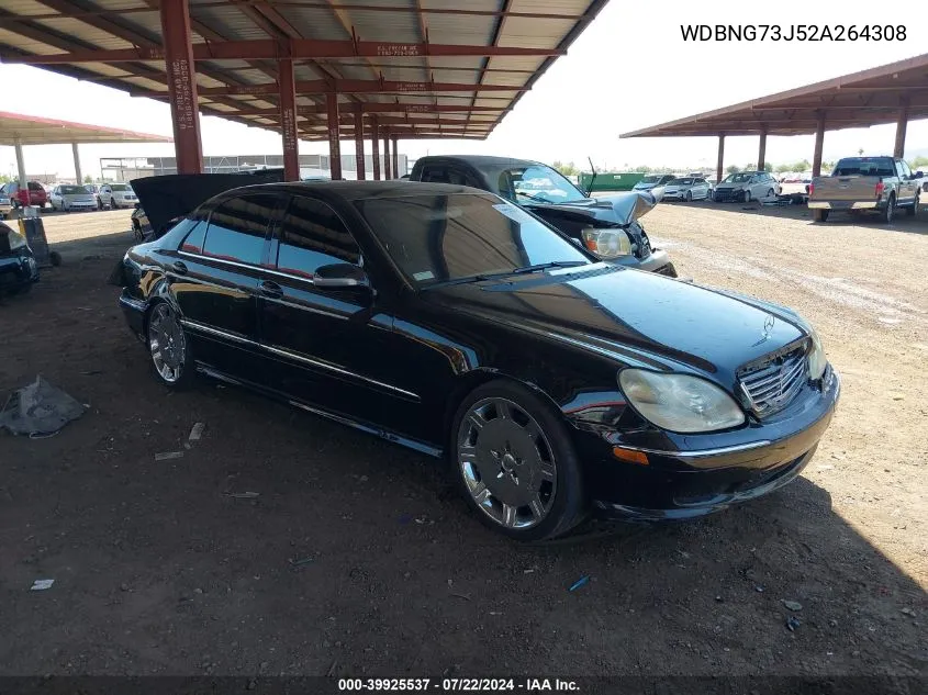 2002 Mercedes-Benz S 55 Amg VIN: WDBNG73J52A264308 Lot: 39925537