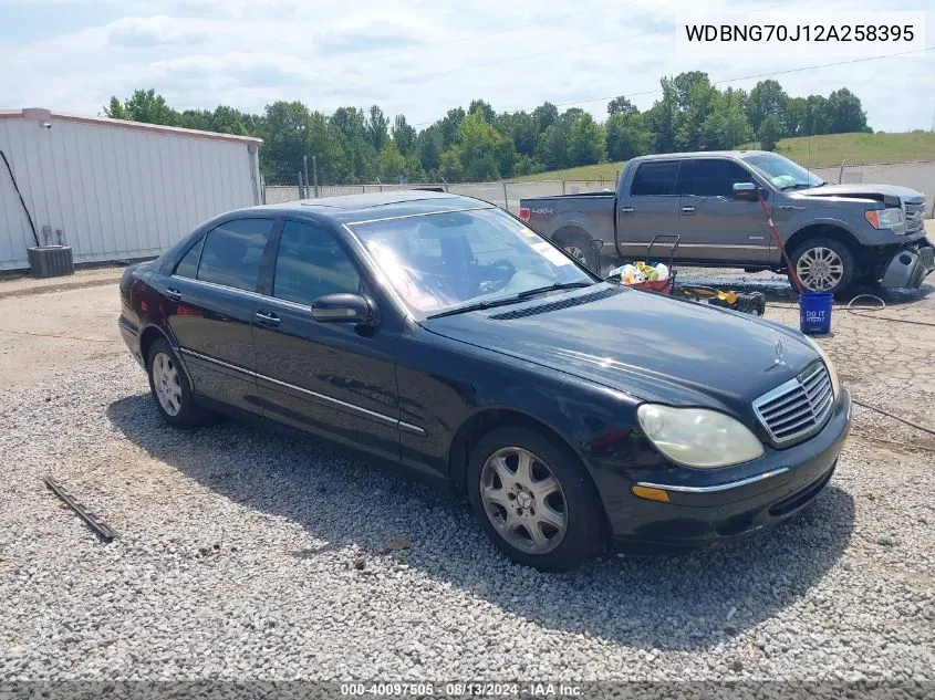 2002 Mercedes-Benz S 430 VIN: WDBNG70J12A258395 Lot: 40097505