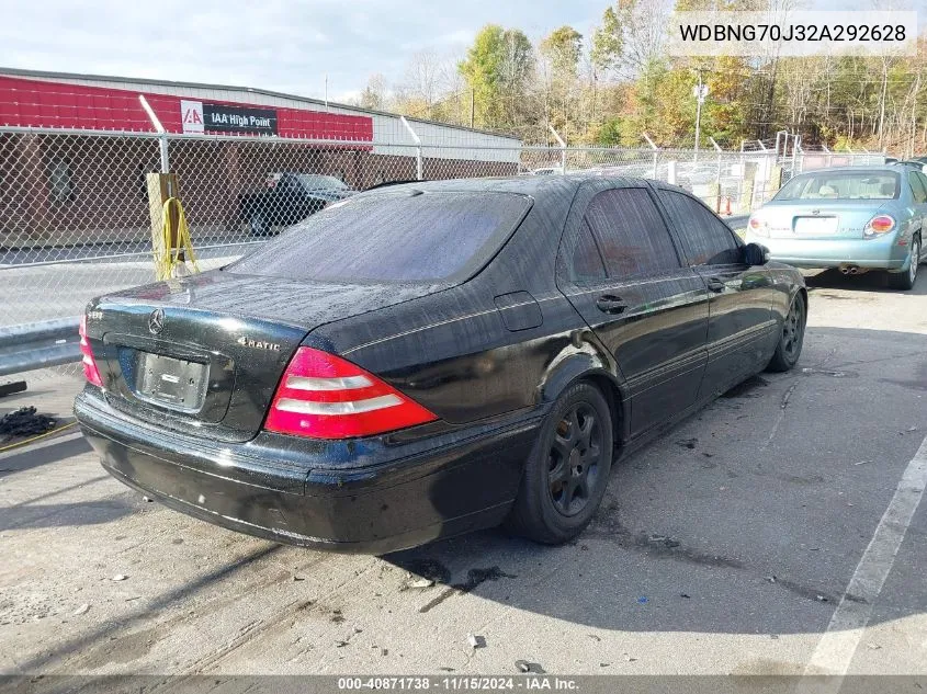 WDBNG70J32A292628 2002 Mercedes-Benz S 430