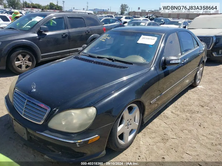 WDBNG76J83A358664 2003 Mercedes-Benz S 600 600