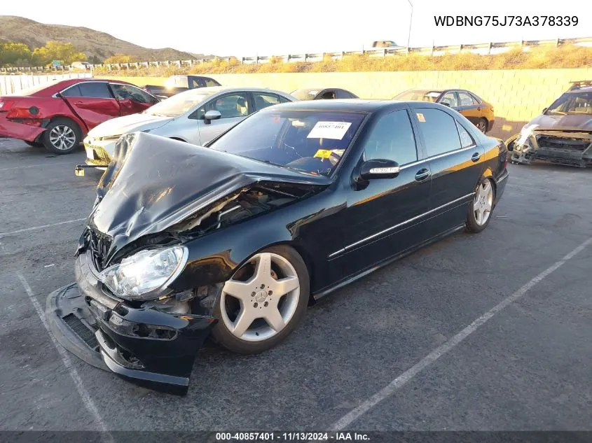 2003 Mercedes-Benz S 500 VIN: WDBNG75J73A378339 Lot: 40857401