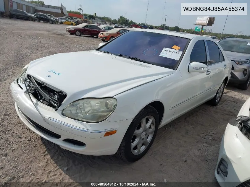 2005 Mercedes-Benz S 500 4Matic VIN: WDBNG84J85A455374 Lot: 40564912