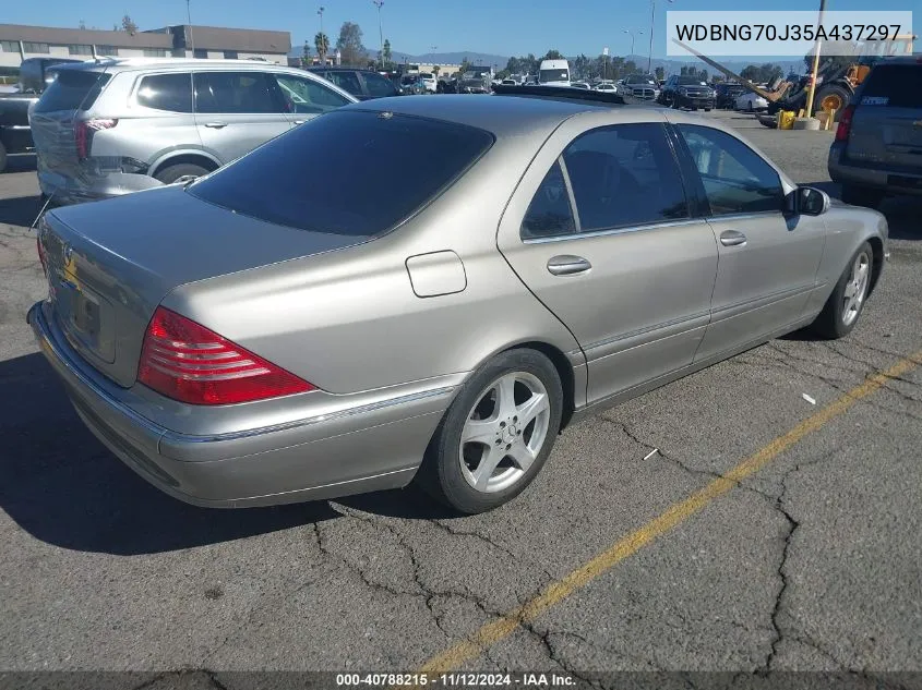 2005 Mercedes-Benz S 430 VIN: WDBNG70J35A437297 Lot: 40788215