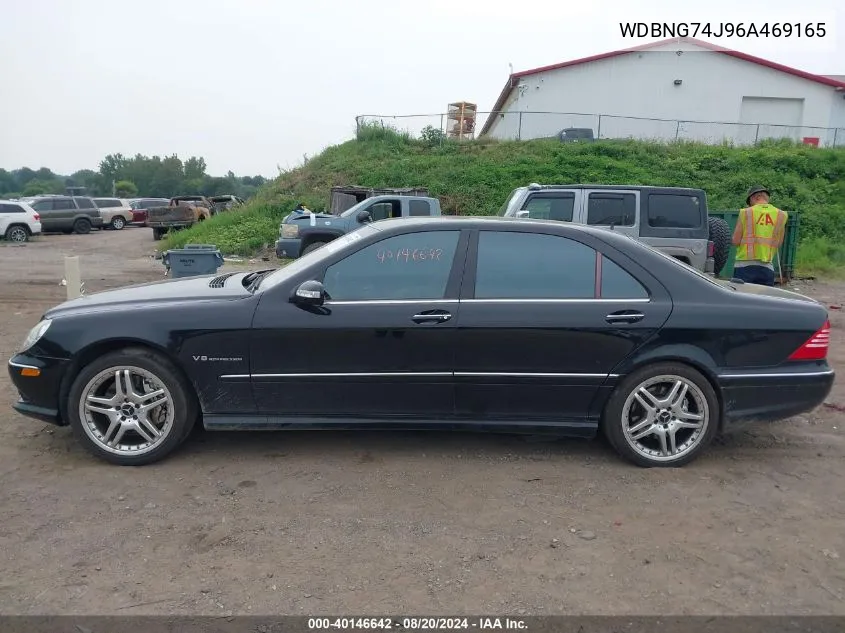 2006 Mercedes-Benz S 55 Amg 55 Amg VIN: WDBNG74J96A469165 Lot: 40146642