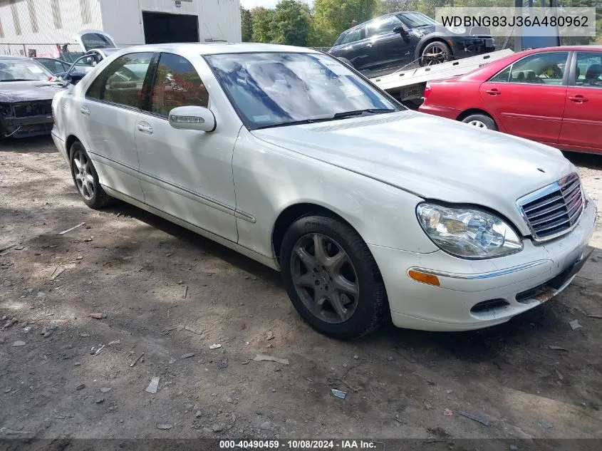 2006 Mercedes-Benz S 430 4Matic VIN: WDBNG83J36A480962 Lot: 40490459