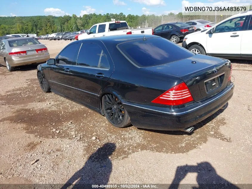 2006 Mercedes-Benz S 430 VIN: WDBNG70J36A483679 Lot: 40498935