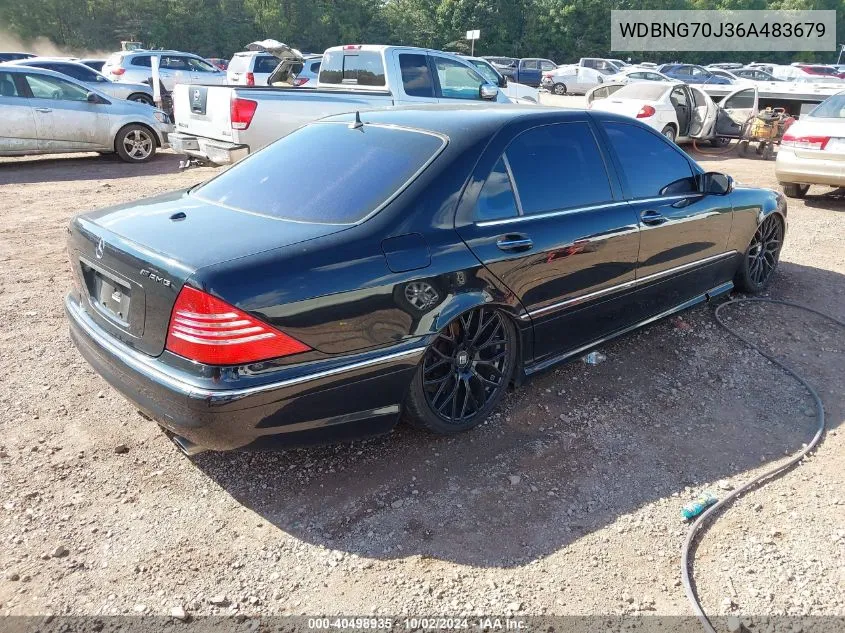 2006 Mercedes-Benz S 430 VIN: WDBNG70J36A483679 Lot: 40498935