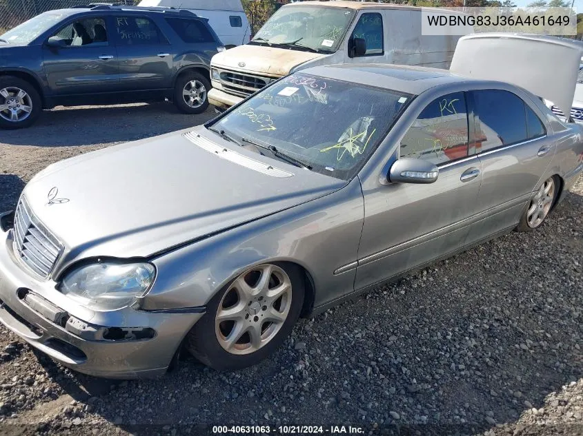 2006 Mercedes-Benz S 430 4Matic VIN: WDBNG83J36A461649 Lot: 40631063