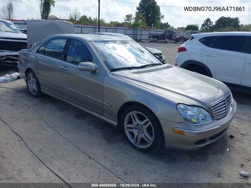 2006 Mercedes-Benz S 430 VIN: WDBNG70J96A471861 Lot: 40686668