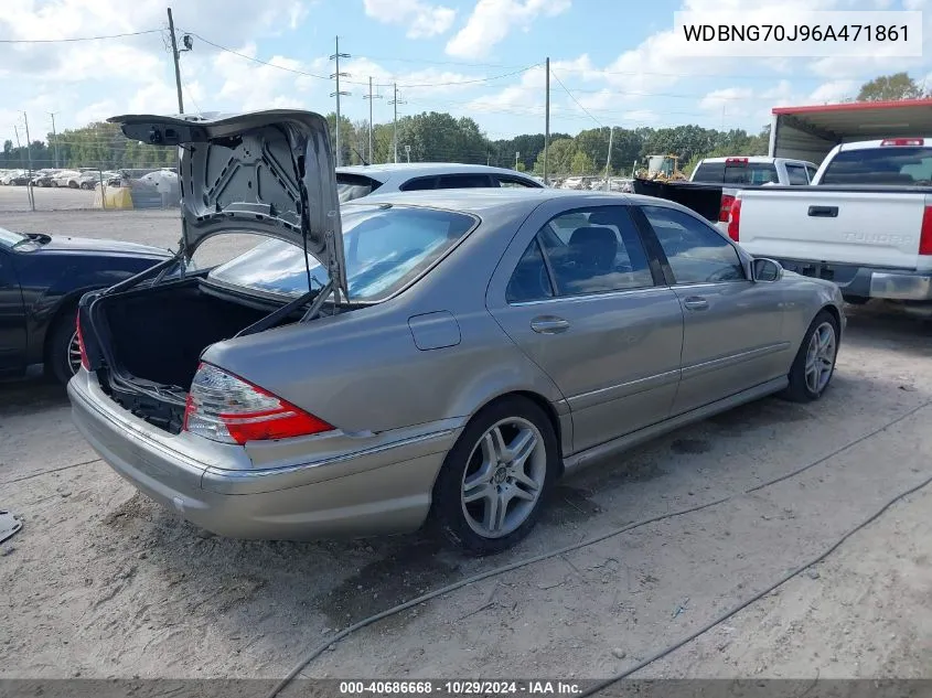 2006 Mercedes-Benz S 430 VIN: WDBNG70J96A471861 Lot: 40686668