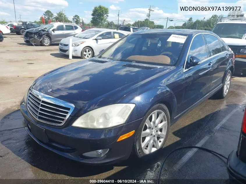 2007 Mercedes-Benz S 550 4Matic VIN: WDDNG86X97A139977 Lot: 39604410