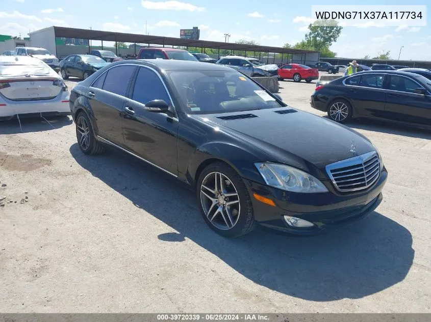 2007 Mercedes-Benz S 550 VIN: WDDNG71X37A117734 Lot: 39720339