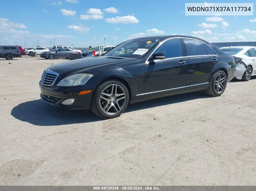 2007 Mercedes-Benz S 550 VIN: WDDNG71X37A117734 Lot: 39720339